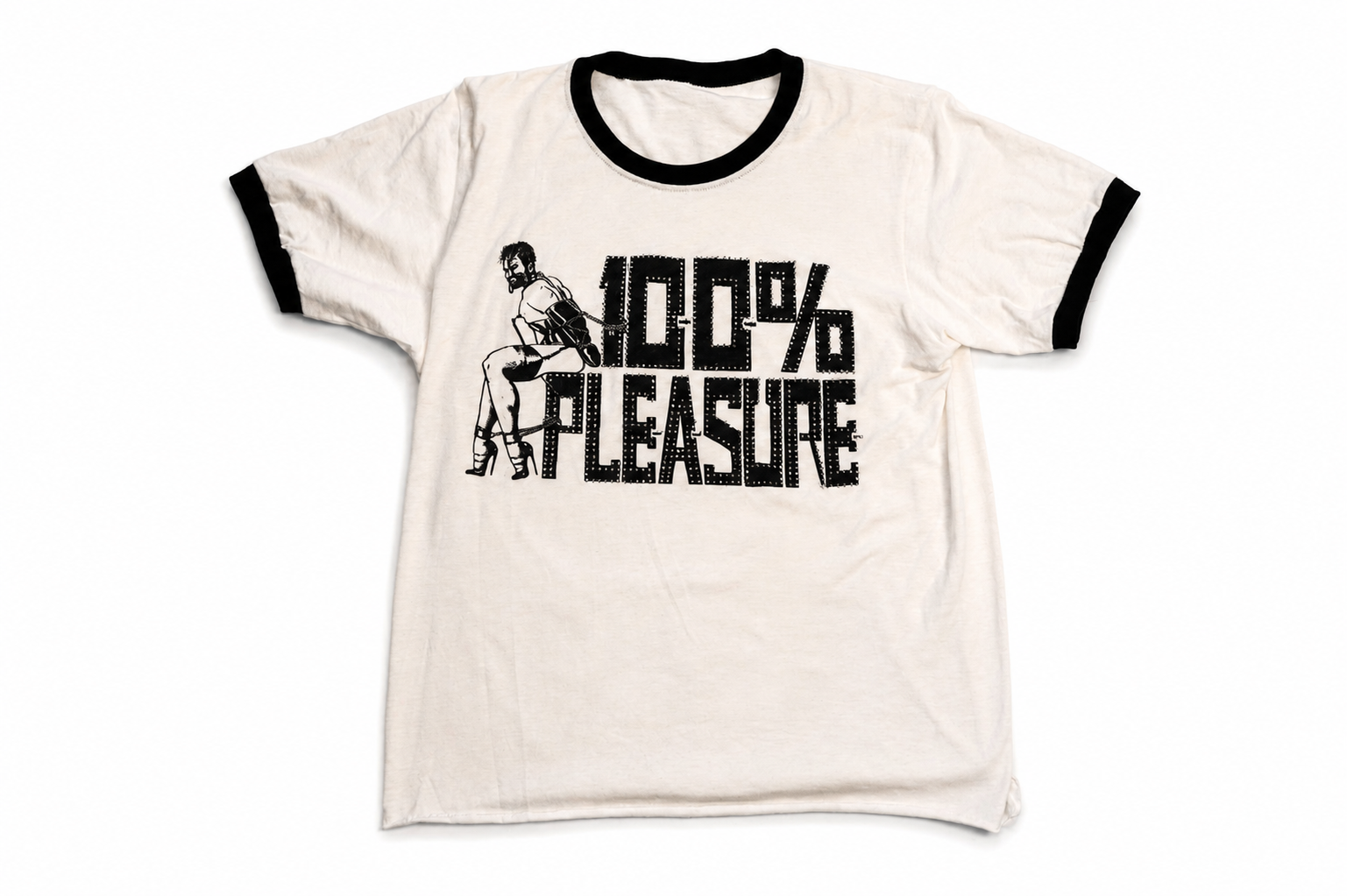 100% Pleasure Strass Ringer Tee
